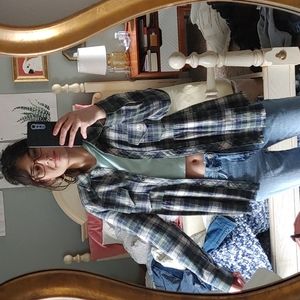 Entro Anthropologie Plaid Shacket Shirt Jacket Size S